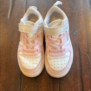 Kids Pink and White Sneakers